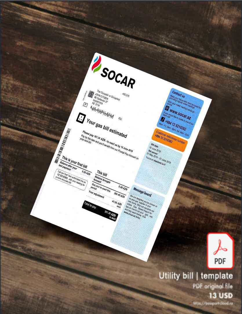 Utility bill | Albanian Power | Albania